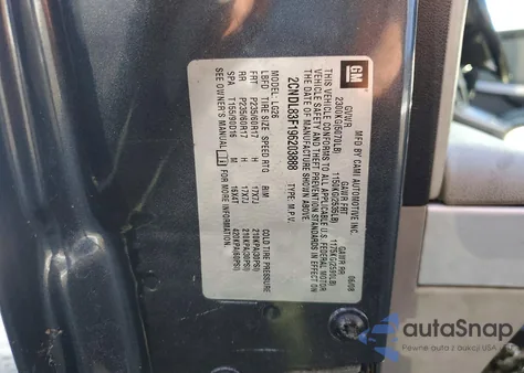 2009 Chevrolet Equinox Ltz z USA, uszkodzony, nr VIN 2CNDL83F196203888